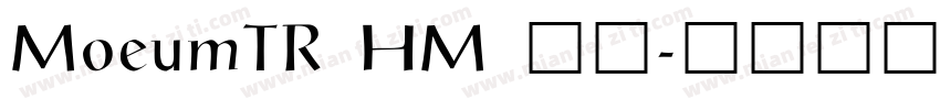 MoeumTR HM 常规字体转换